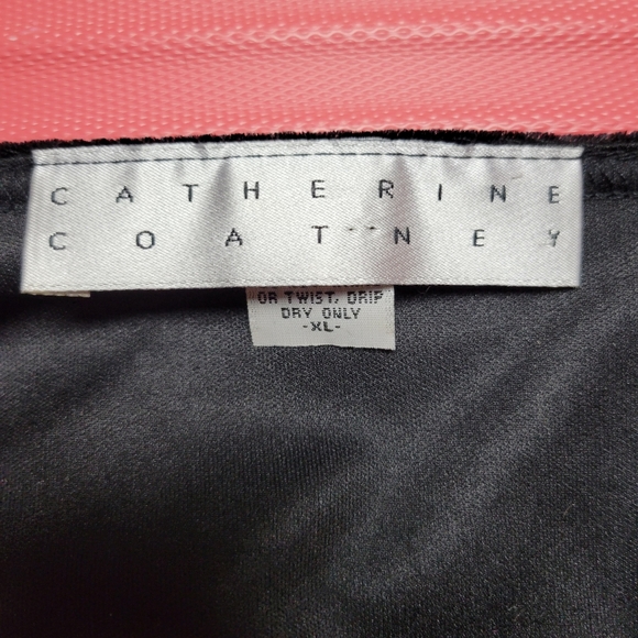 Vintage Catherine Coatney Velvet Morticia Wiggle Skirt - Picture 3 of 3